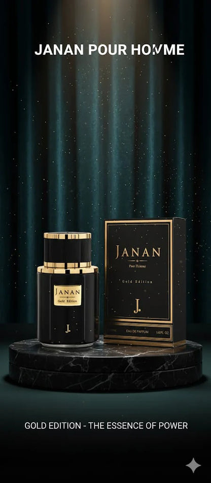 Janan Pour Homme Gold Edition – 100ml | The Essence of Timeless Luxury for Men