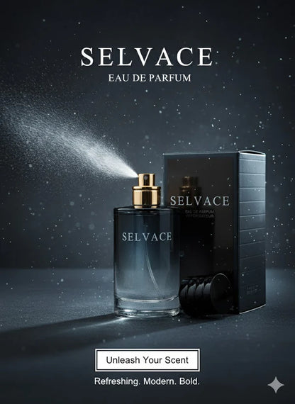 Selvace Eau de Parfum for Men – 100ml | Bold, Refreshing & Long-Lasting Fragrance | Modern Perfume for Confident Men