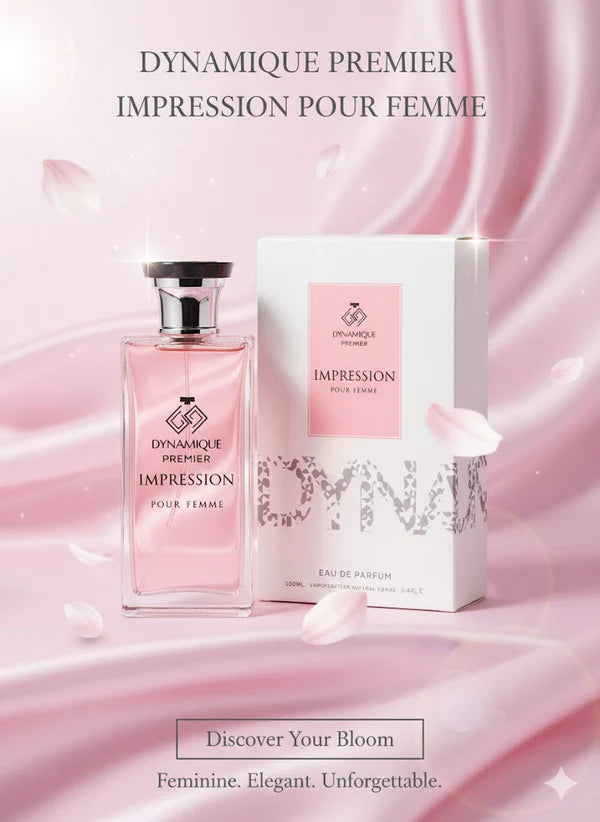 Dynamique Premier Impression Eau de Parfum for Women – 100ml | Long-Lasting Floral & Elegant Fragrance | Luxury Perfume for the Modern Woman