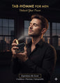 TAB-HOMME Eau de Parfum for Men – 100ml | Bold & Long-Lasting Fragrance of Power, Confidence & Style | Luxury Perfume for Modern Men